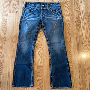 Silver Aiko jeans Size 33x33